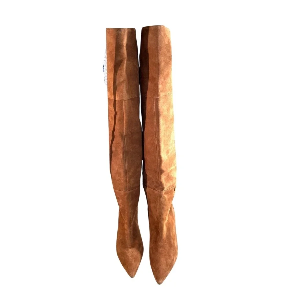 Cole Haan Vandam Over-the-Knee boots Color Golden Honey‎ Suede, Size 7.5